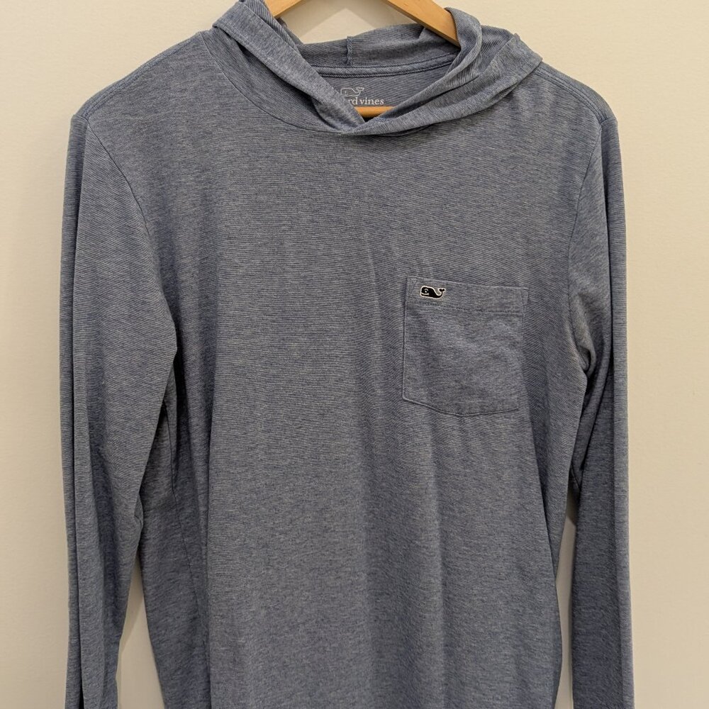 Vineyard Vines Edgartown T Shirt Hoodie in Gray
